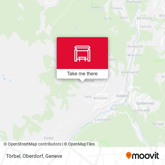 Törbel, Oberdorf map