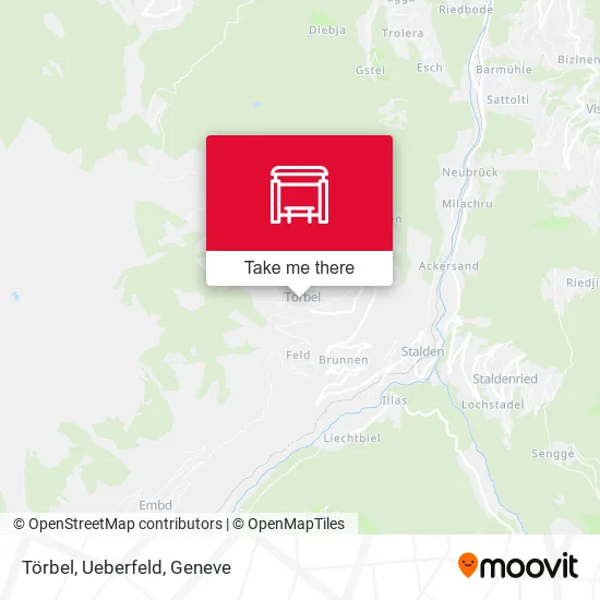 Törbel, Ueberfeld map