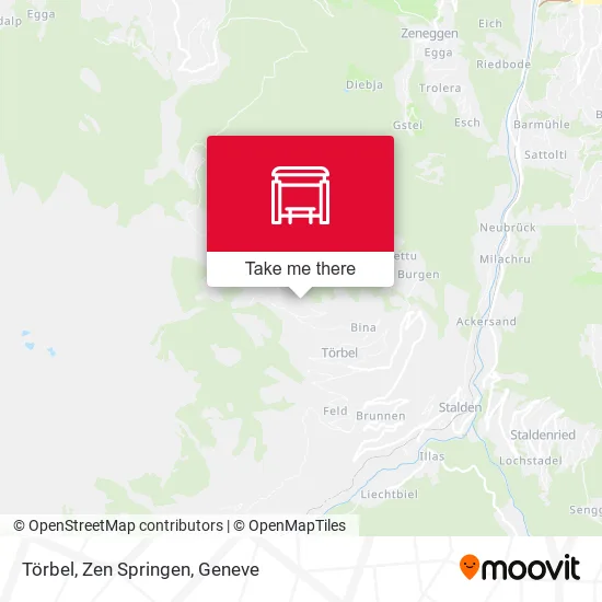 Törbel, Zen Springen map