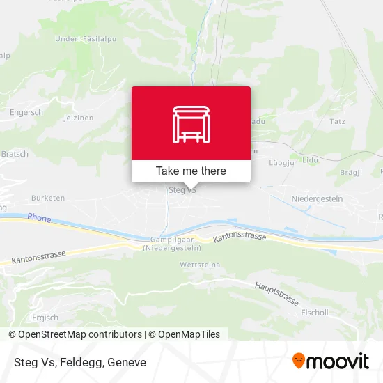 Steg Vs, Feldegg map