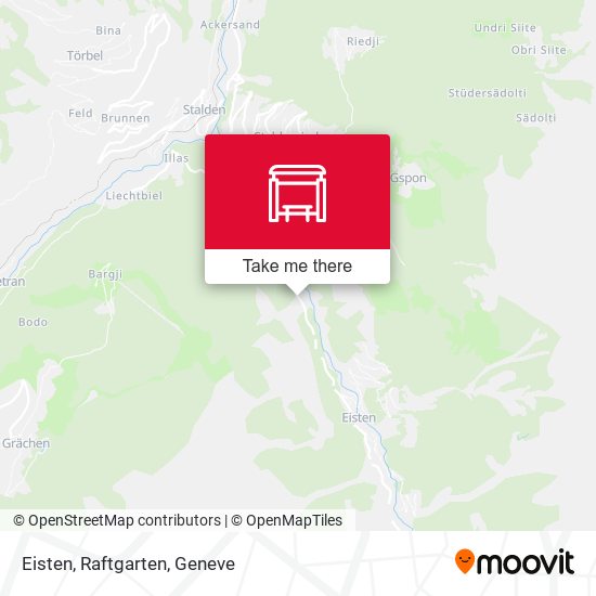 Eisten, Raftgarten map
