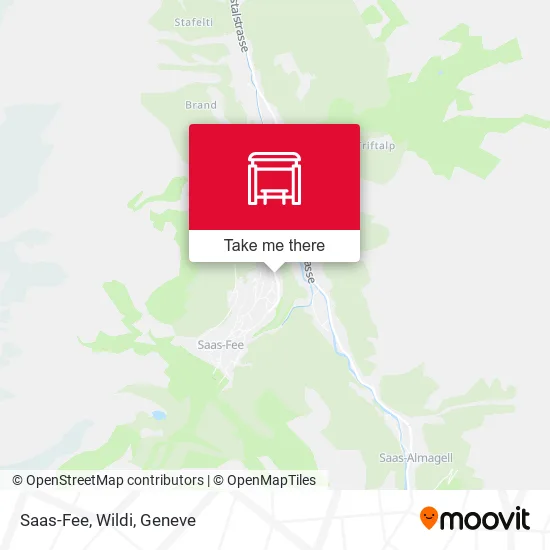 Saas-Fee, Wildi map