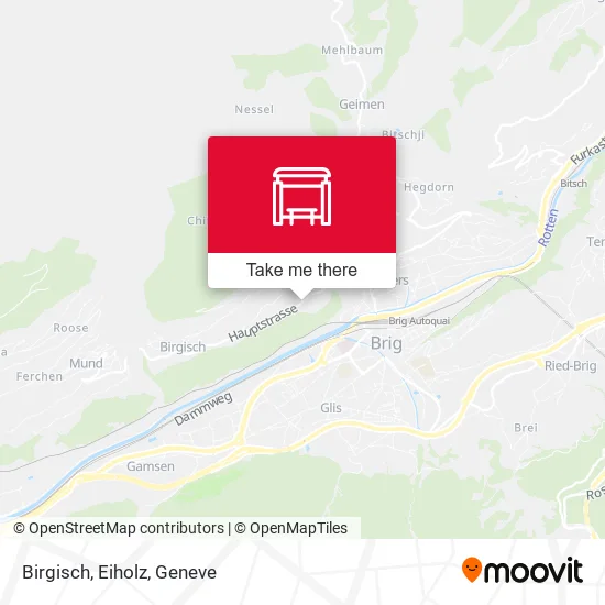 Birgisch, Eiholz map