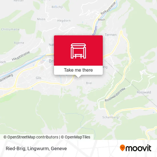 Ried-Brig, Lingwurm map