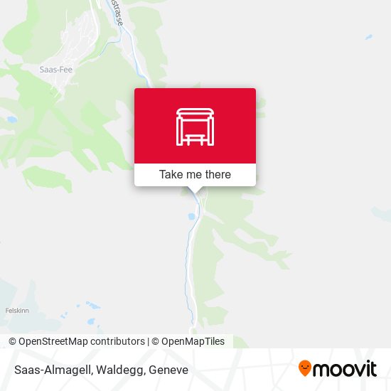 Saas-Almagell, Waldegg map