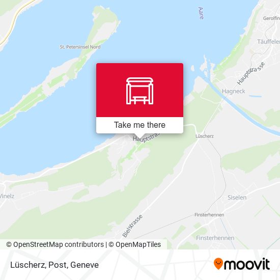 Lüscherz, Post map