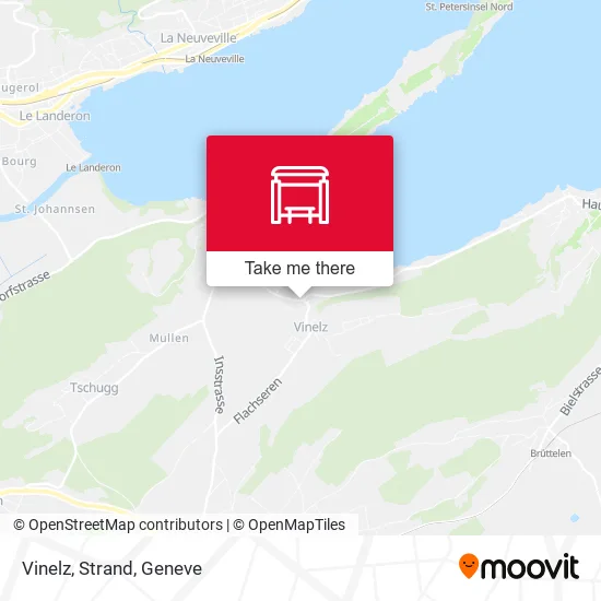 Vinelz, Strand map