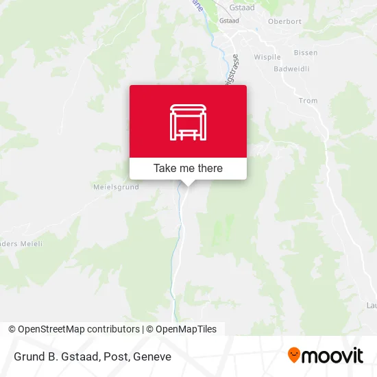 Grund B. Gstaad, Post map