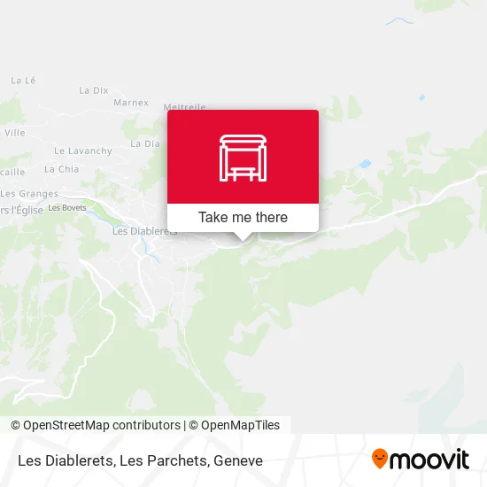 Les Diablerets, Les Parchets map