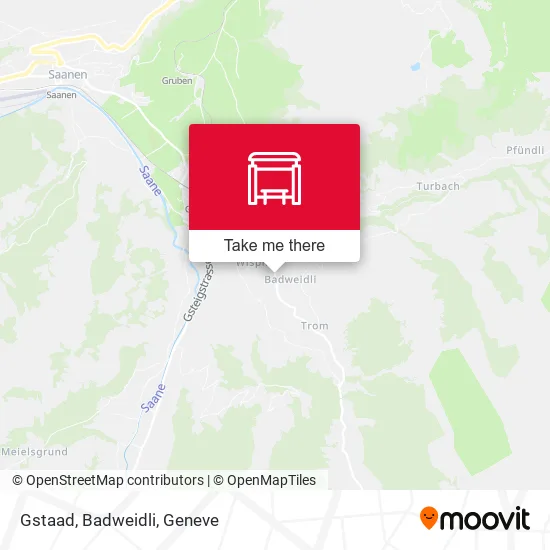 Gstaad, Badweidli map