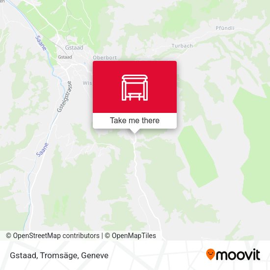 Gstaad, Tromsäge map