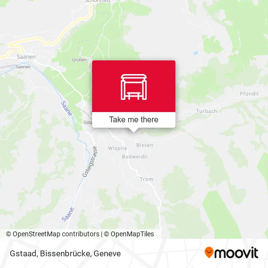 Gstaad, Bissenbrücke map