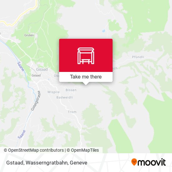 Gstaad, Wasserngratbahn map