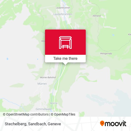 Stechelberg, Sandbach map