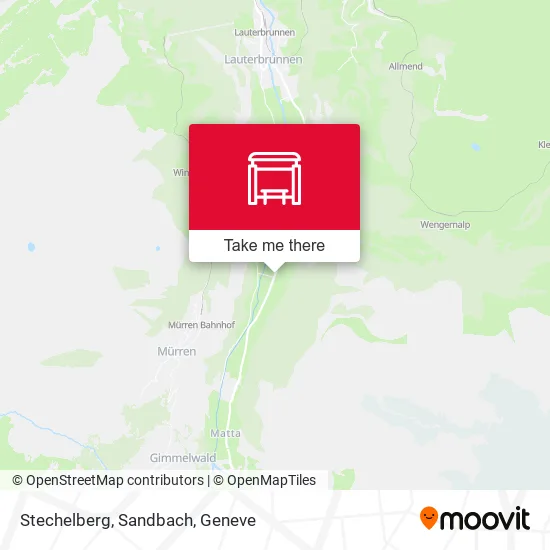 Stechelberg, Sandbach map