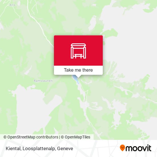 Kiental, Loosplattenalp map