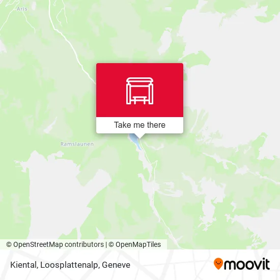 Kiental, Loosplattenalp map