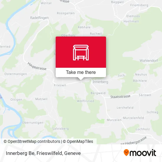 Innerberg Be, Frieswilfeld map