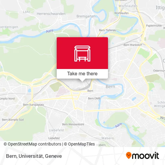 Bern, Universität map