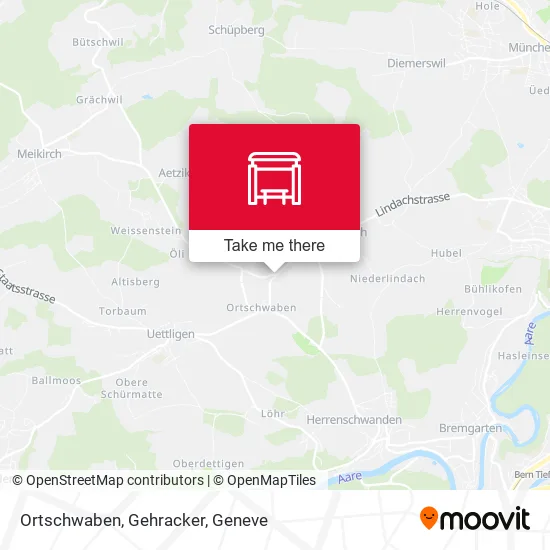 Ortschwaben, Gehracker map