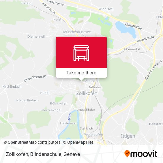 Zollikofen, Blindenschule map