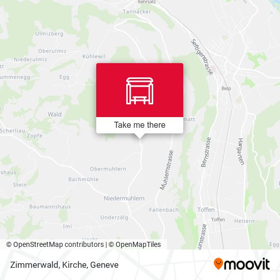 Zimmerwald, Kirche map