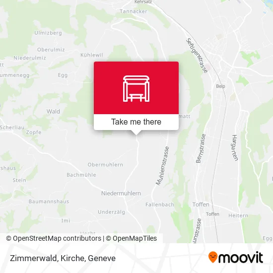 Zimmerwald, Kirche map