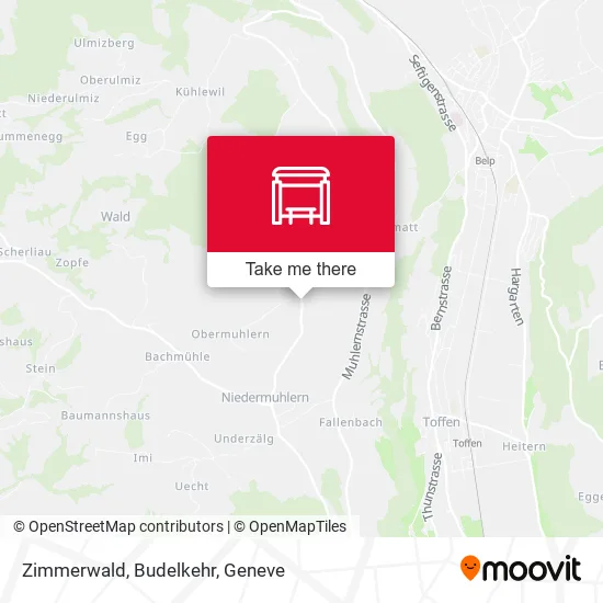 Zimmerwald, Budelkehr map