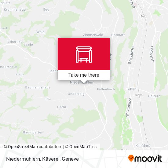 Niedermuhlern, Käserei map