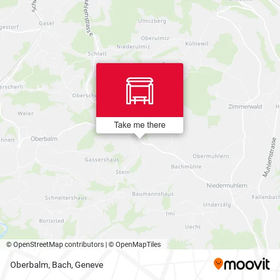 Oberbalm, Bach map