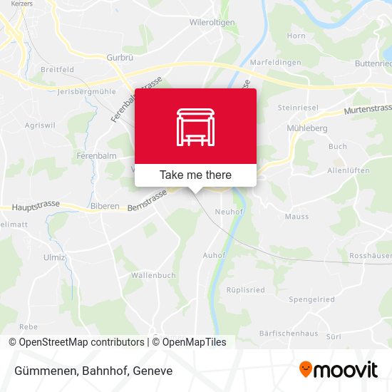 Gümmenen, Bahnhof map