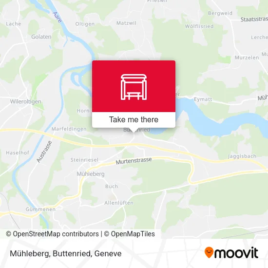 Mühleberg, Buttenried map