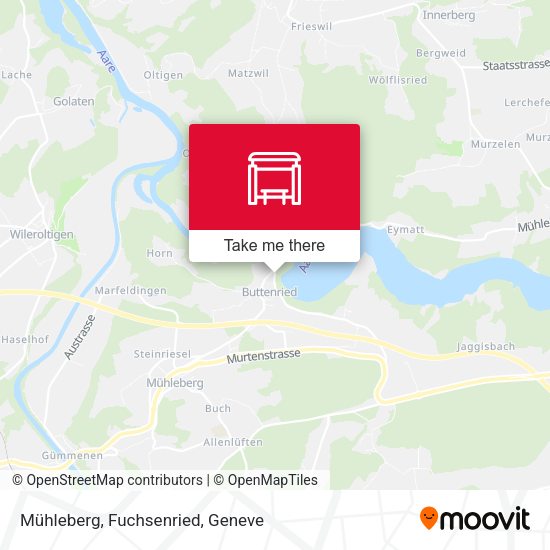 Mühleberg, Fuchsenried map