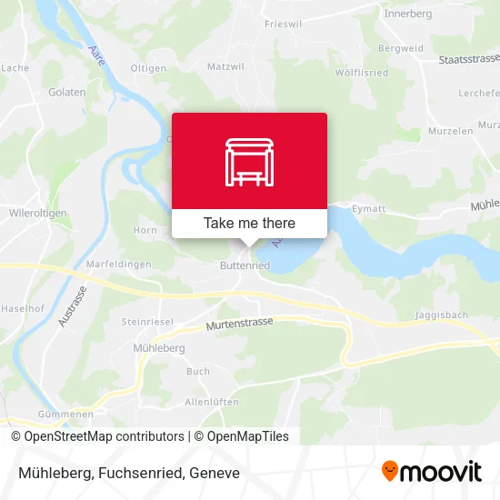 Mühleberg, Fuchsenried map