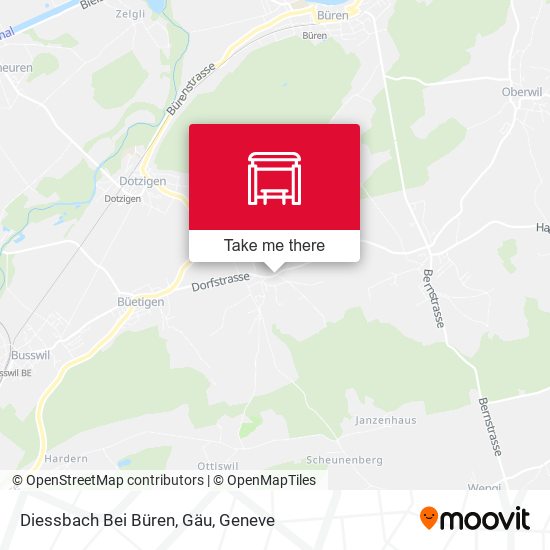 Diessbach Bei Büren, Gäu map