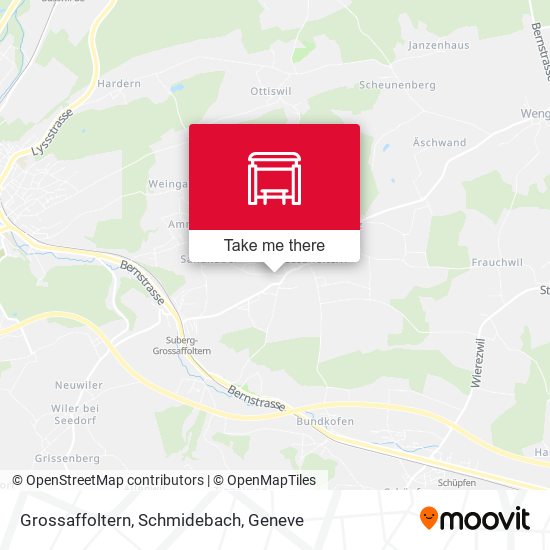 Grossaffoltern, Schmidebach map