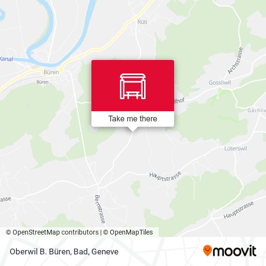 Oberwil B. Büren, Bad map