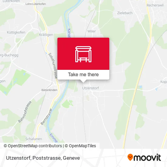 Utzenstorf, Poststrasse plan