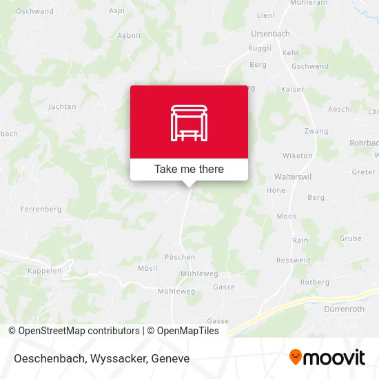 Oeschenbach, Wyssacker map