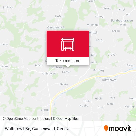 Walterswil Be, Gassenwald map