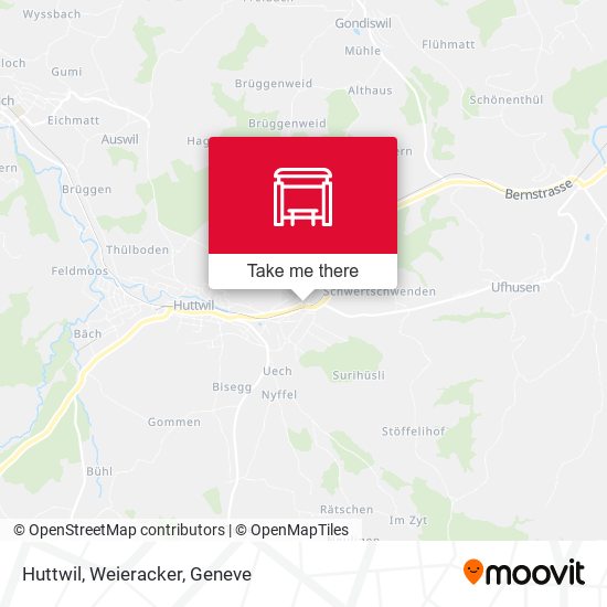 Huttwil, Weieracker map