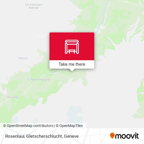 Rosenlaui, Gletscherschlucht map