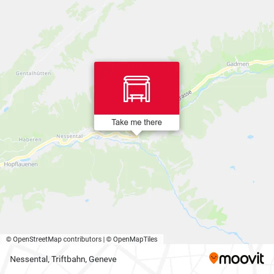 Nessental, Triftbahn map