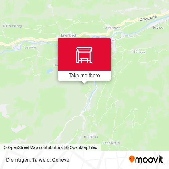 Diemtigen, Talweid map
