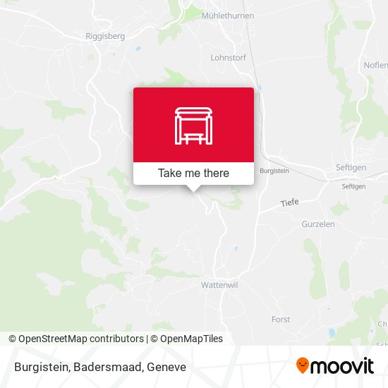 Burgistein, Badersmaad map