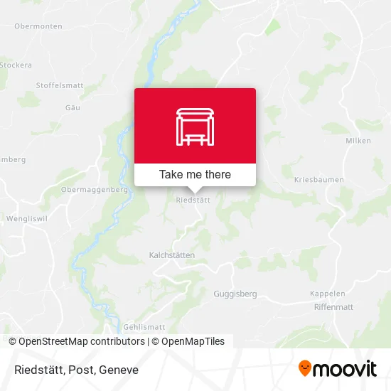Riedstätt, Post map