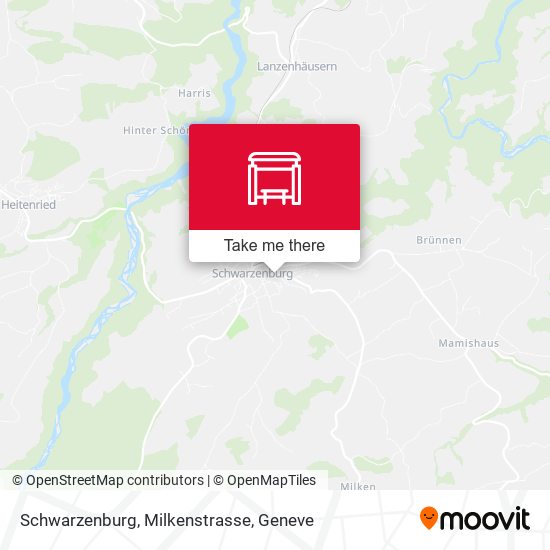 Schwarzenburg, Milkenstrasse map