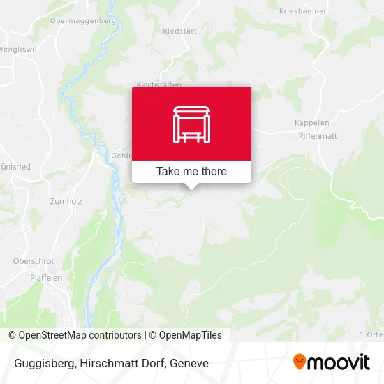 Guggisberg, Hirschmatt Dorf map