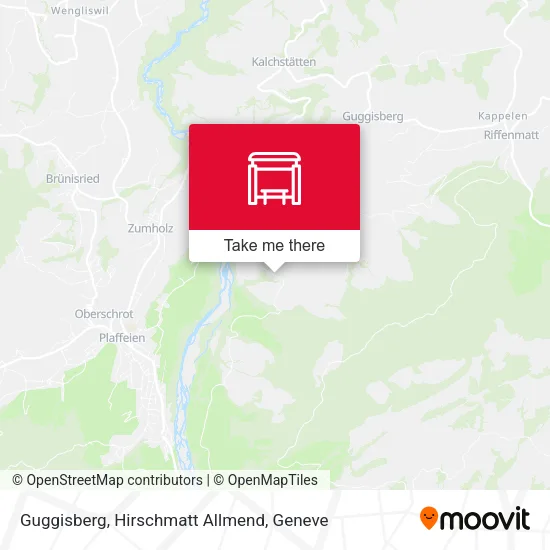 Guggisberg, Hirschmatt Allmend map