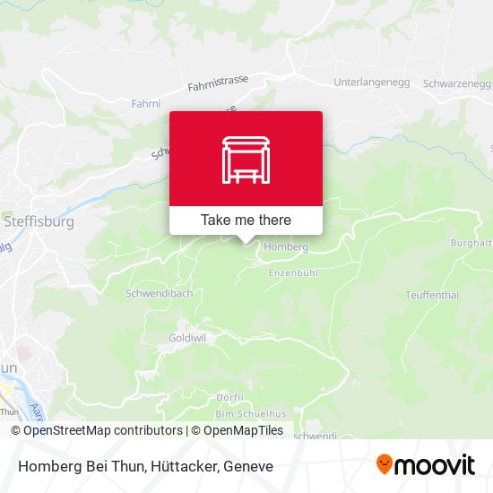 Homberg Bei Thun, Hüttacker map
